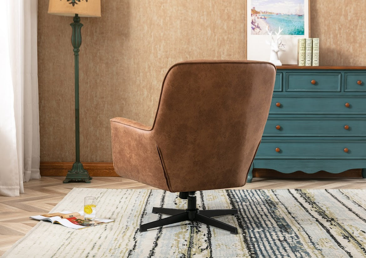 Felicia Swivel Chair - Tan