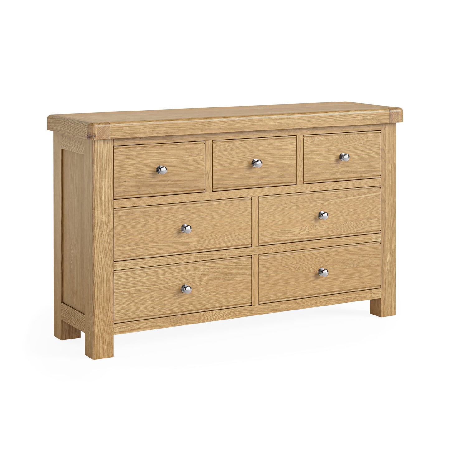 Toronto Seven Drawer Chest - Oak