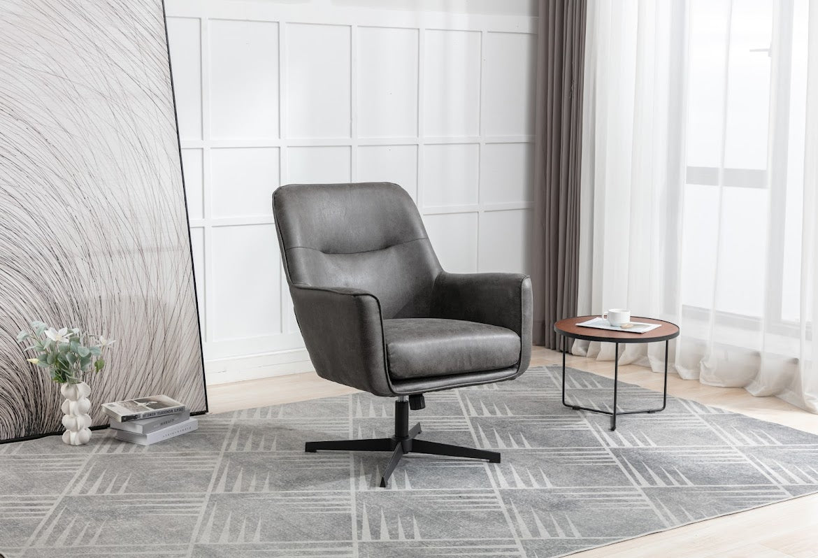 Felicia Swivel Chair - Grey