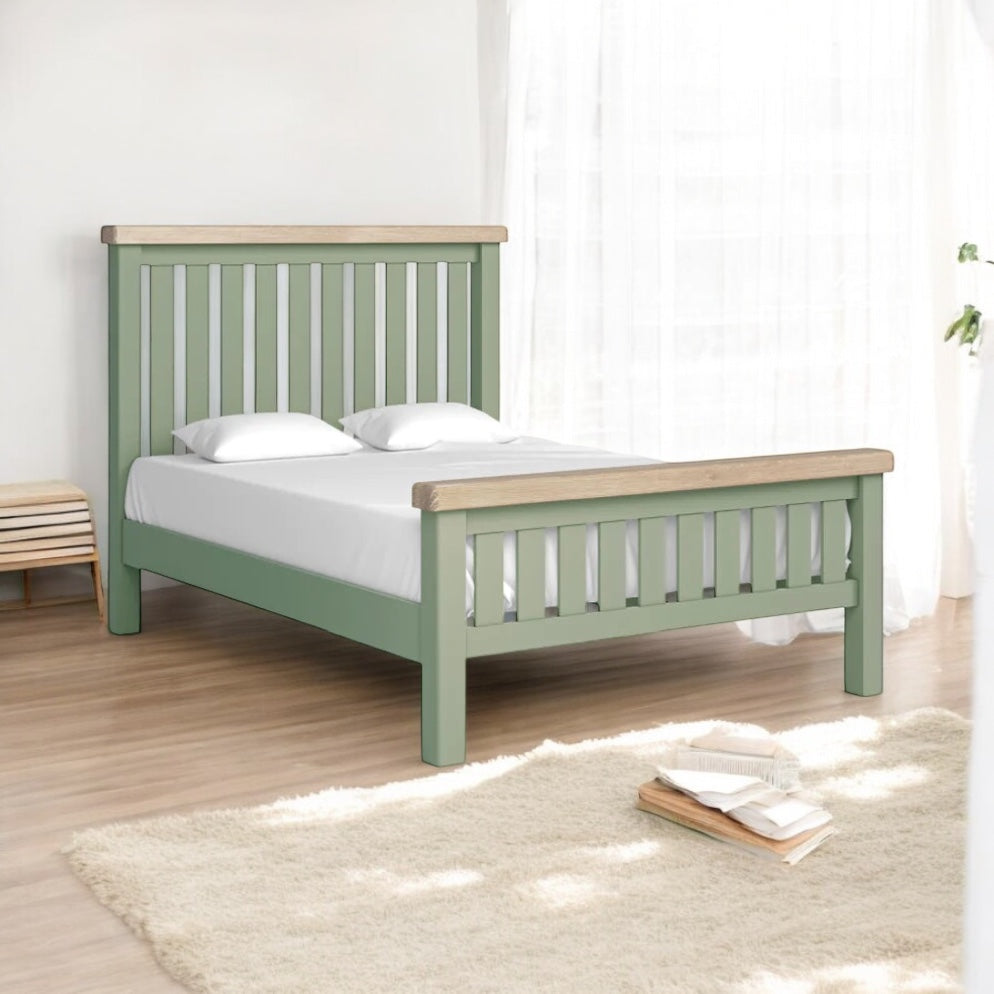 Toronto Bed Frame - Sage & Oak (3x Size Options)