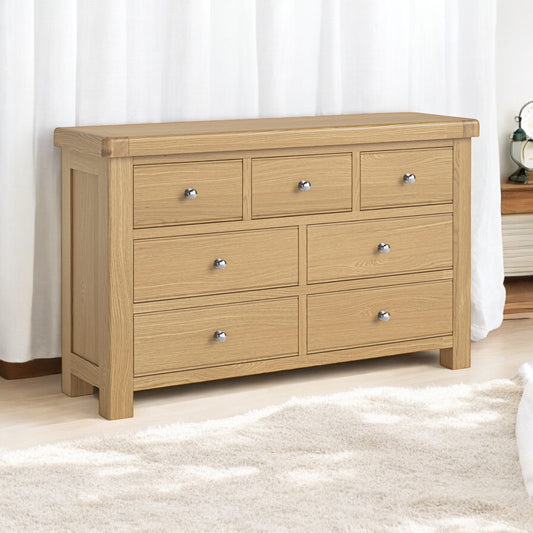 Toronto Seven Drawer Chest - Oak