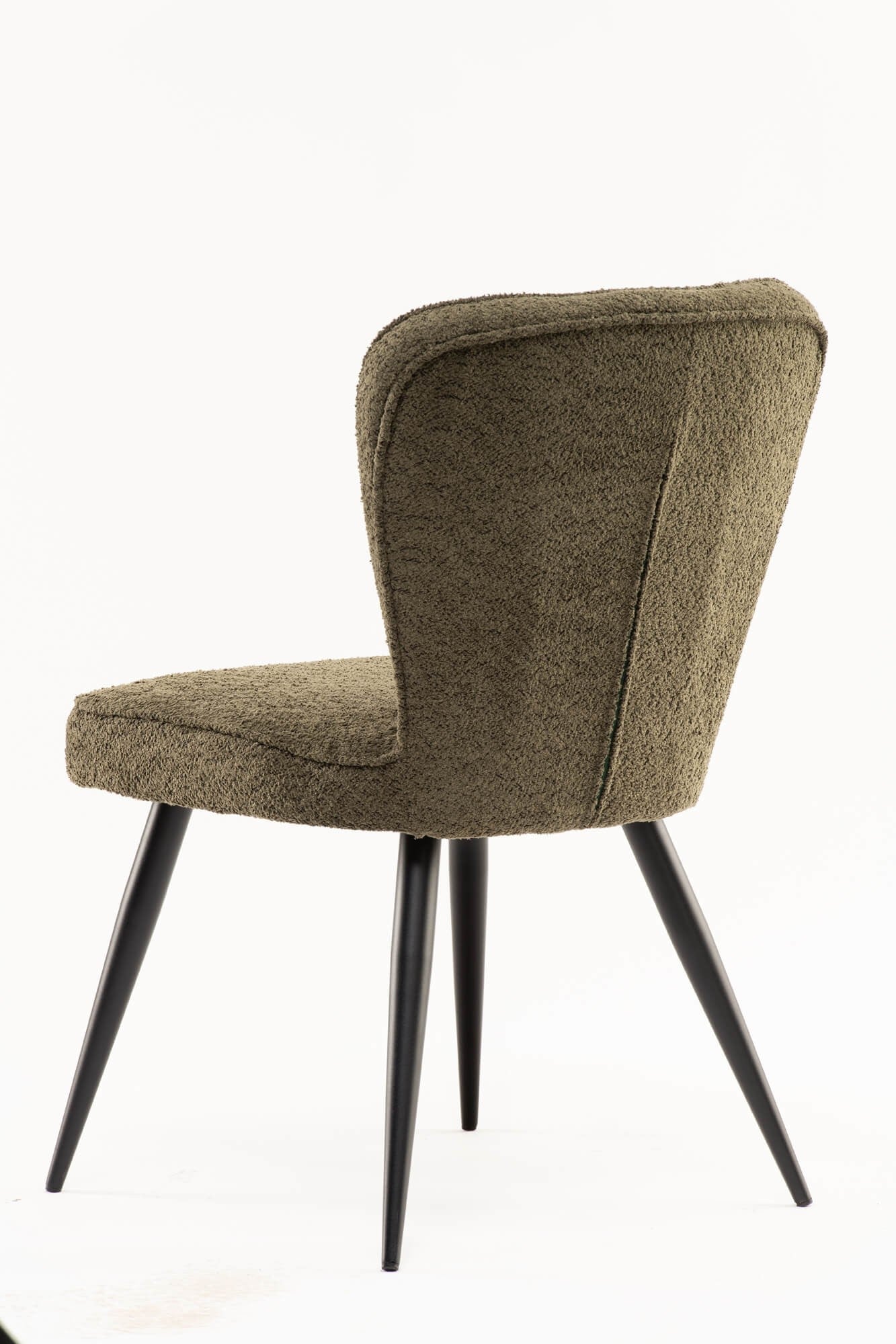 Flavia Dining Chair - Green Boucle