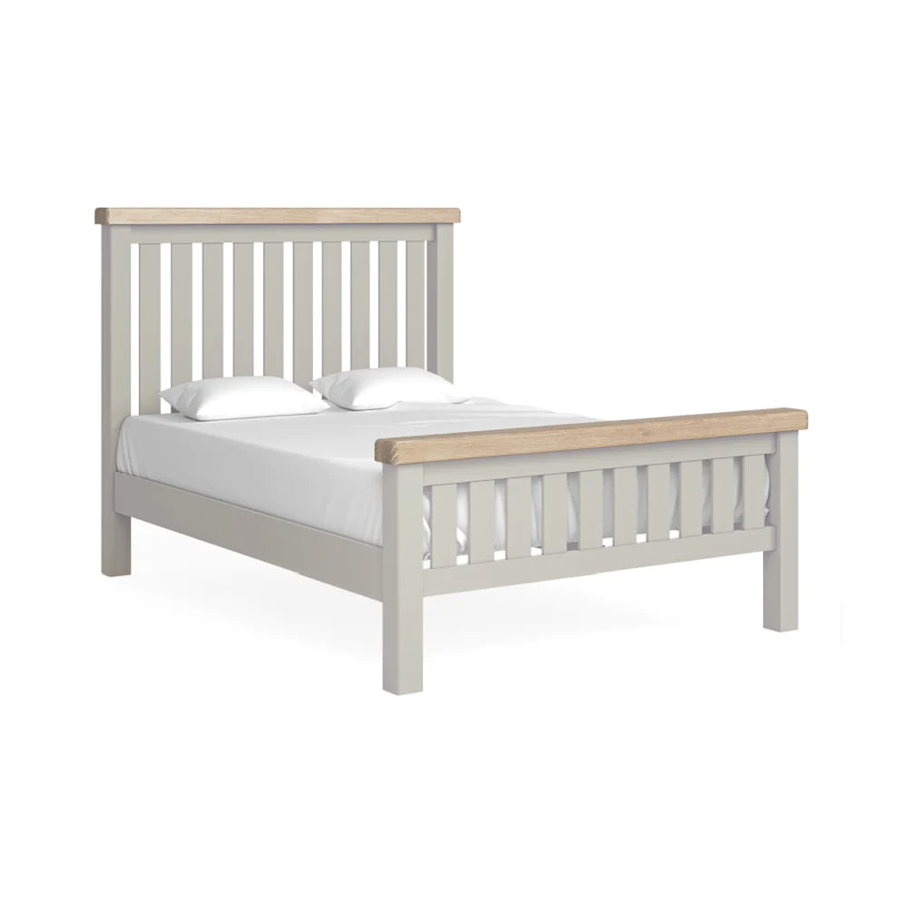 Toronto Bed Frame - Grey & Oak (3x Size Options)
