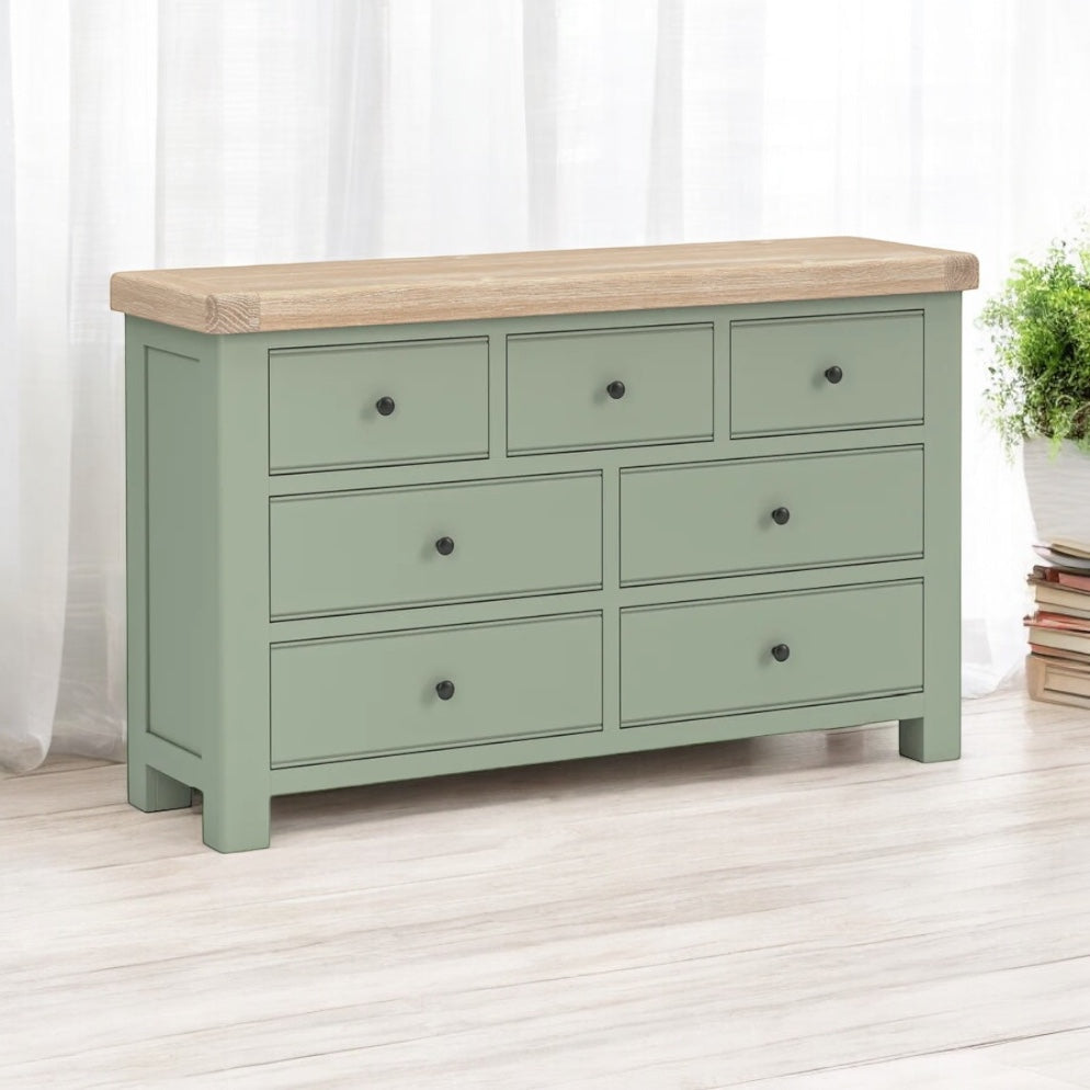 Toronto Seven Drawer Chest - Sage & Oak