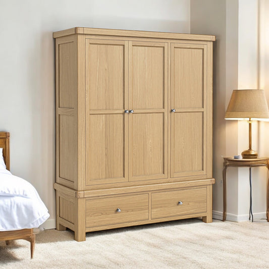 Toronto Triple Wardrobe - Oak