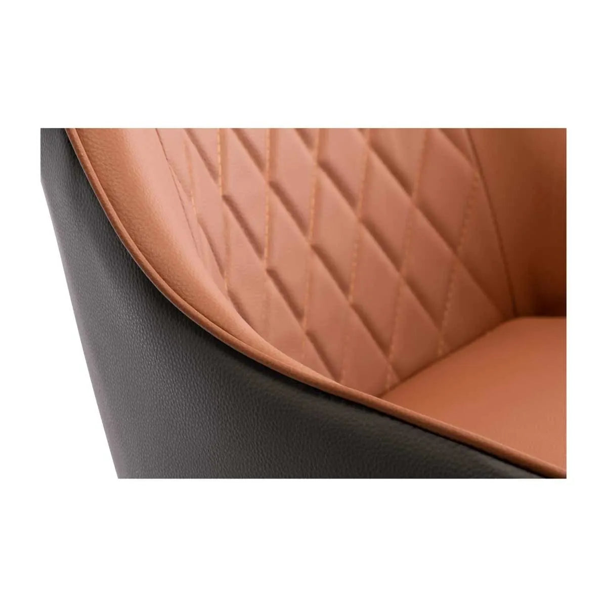 Seville Swivel Dining Chair - Two Tone Tan