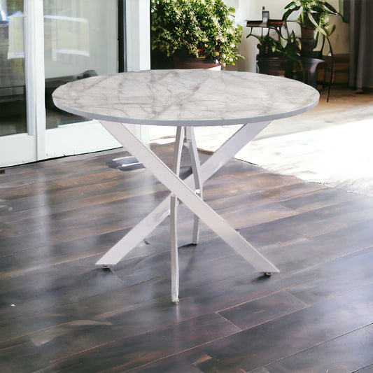 Carlow 107cm Round Dining Table - Grey
